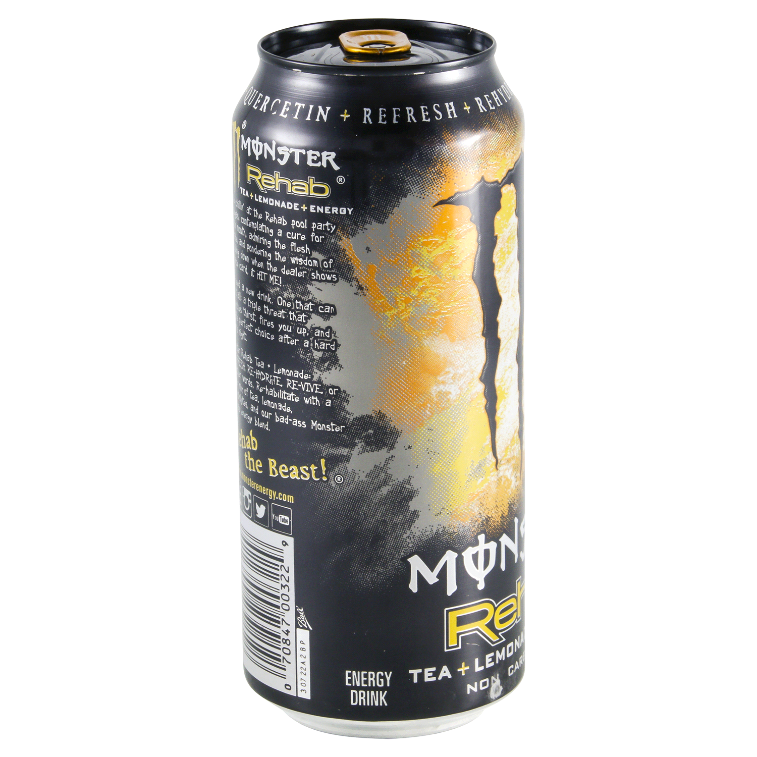 slide 2 of 3, Monster Energy Rehab Lemonade + Iced Tea Energy Drink - 15.5 Fl. Oz., 15.50 fl oz