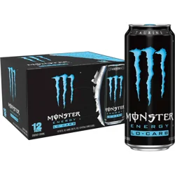 Monster Energy Lo-Carb Energy Drink 12 - 16 fl oz Cans