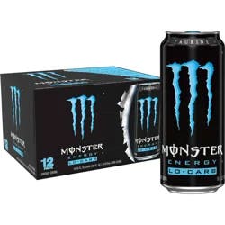 Monster Energy Lo-Carb Energy Drink 12 - 16 fl oz Cans