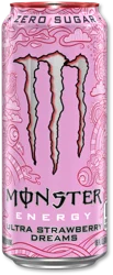 Monster Energy Zero Sugar Ultra Strawberry Dreams Energy Drink - 16 fl oz