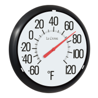 slide 9 of 10, 13.25" Analog Thermometer - Black, 1 ct