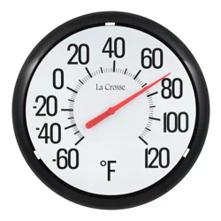 13.25" Analog Thermometer - Black