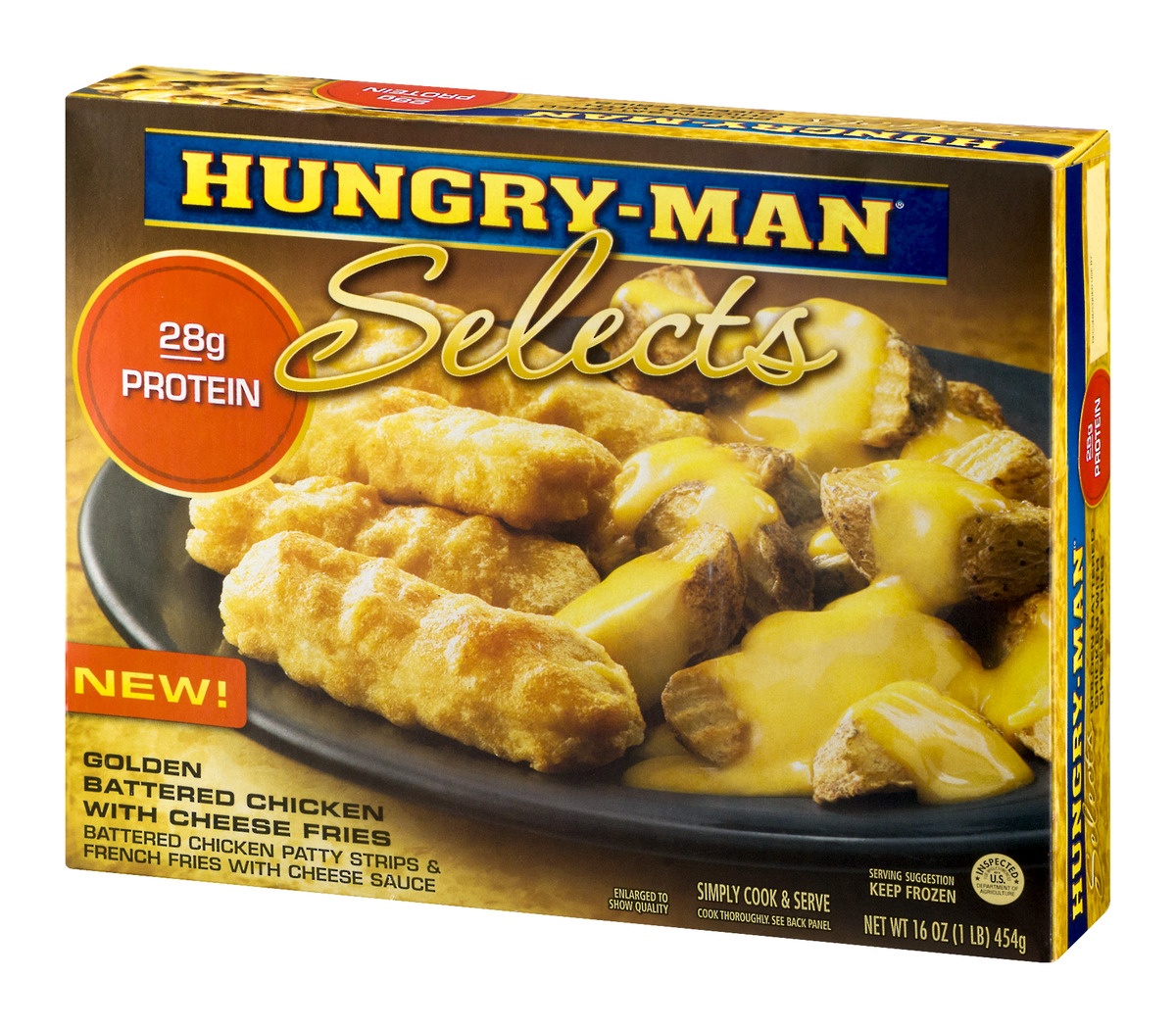 HungryMan Selects Golden Battered Chicken With Cheese Fries 16 oz Shipt