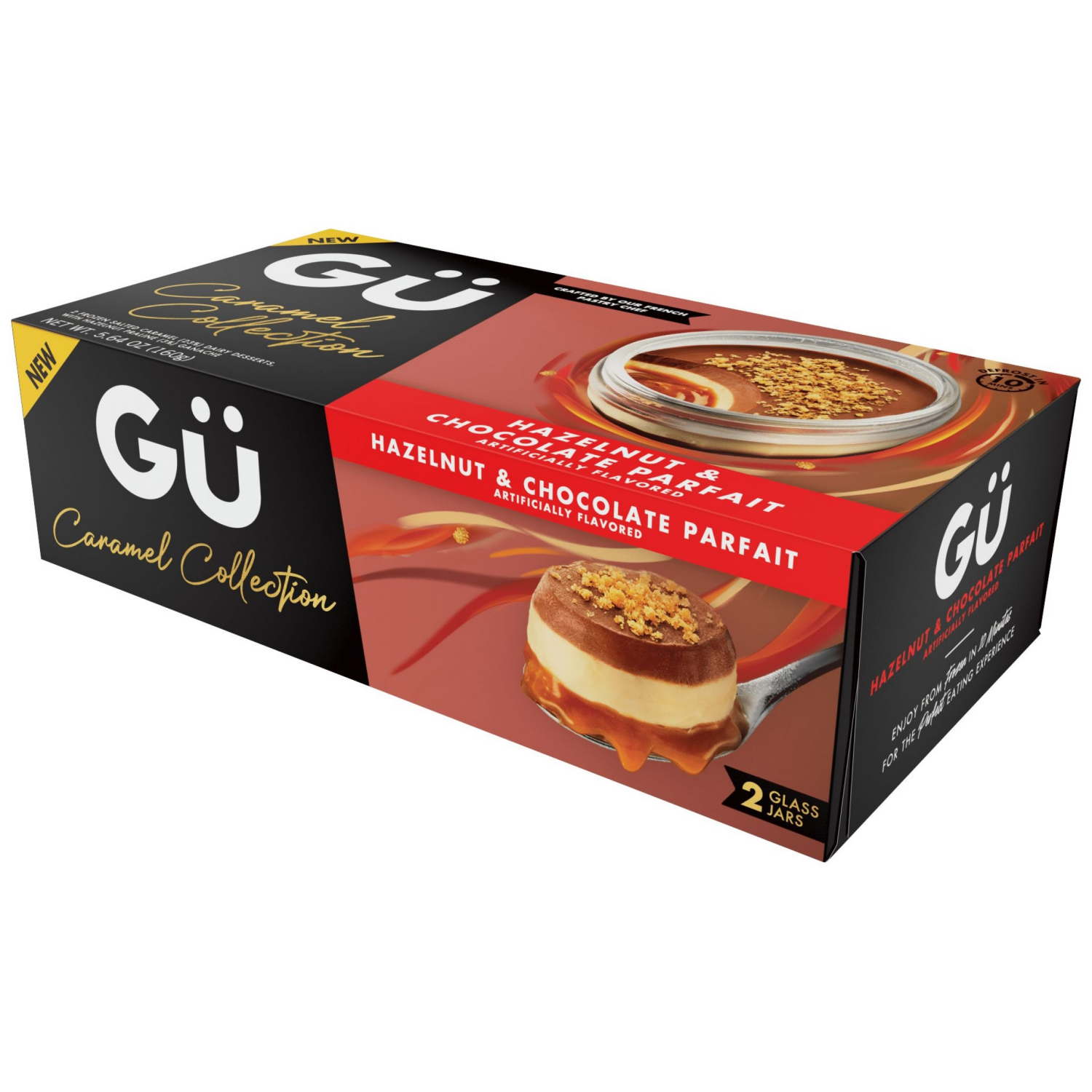 slide 1 of 2, Gü Hazelnut & Chocolate Crunch Parfait, 2 pk, 5.64 oz, 2 ct; 5.64 oz