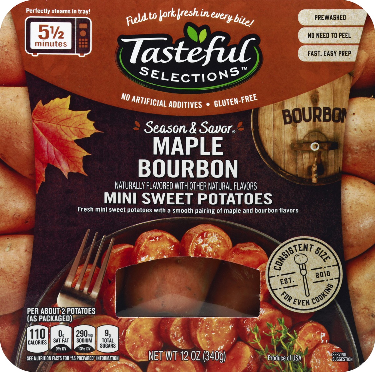 slide 3 of 4, Tasteful Selections Maple Bourbon Sweet Potatoes, 12 oz