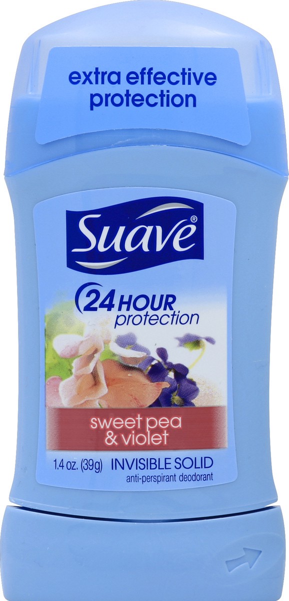 slide 3 of 6, Suave Sweet Pea And Violet Antiperspirant Deodorant, 1.4 oz