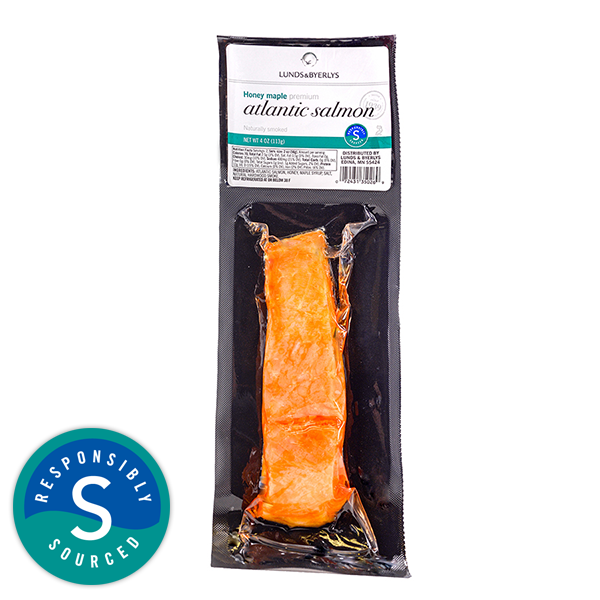 slide 1 of 1, L&B Lunds  Byerlys Lunds & Byerlys L&B Honey Maple Smoked Atlantic Salmon, 4 oz