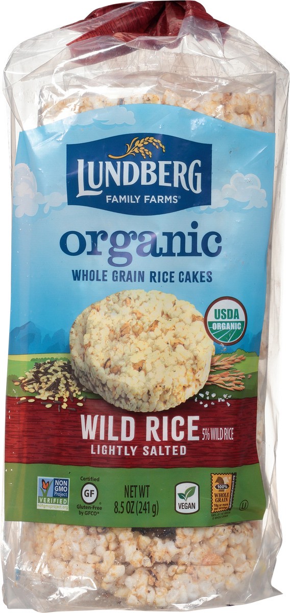 slide 8 of 9, Lundberg Family Farms Organic Wild Rice Whole Grain Lightly Salted Rice Cakes 8.5 oz, 8.5 oz