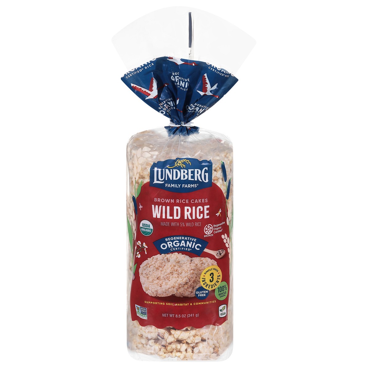 slide 1 of 9, Lundberg Family Farms Organic Wild Rice Brown Rice Cakes 8.5 oz, 8.5 oz