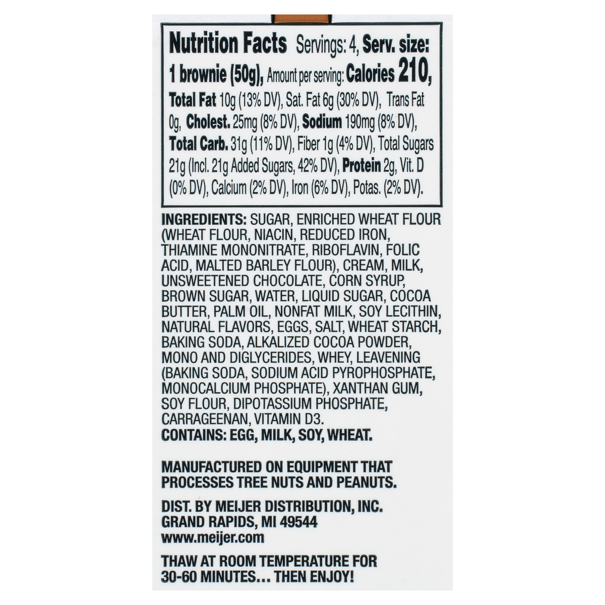 slide 3 of 4, FREDERIKS BY MEIJER Frederik's by Meijer Cookie Dough Brownies, 7 oz