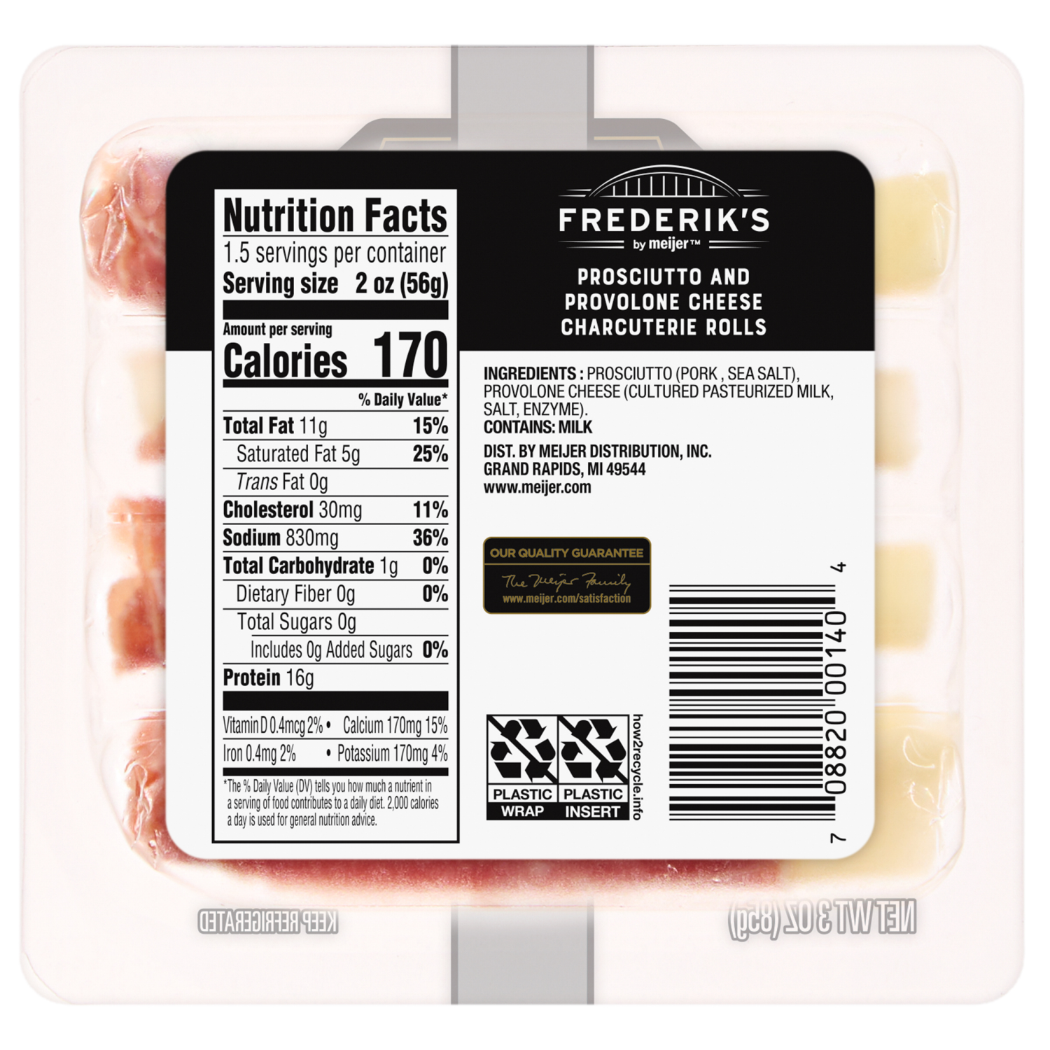 slide 2 of 2, Frederik's By Meijer Frederik's by Meijer Prosciutto and Provolone Rolls, 3 oz., 3 oz