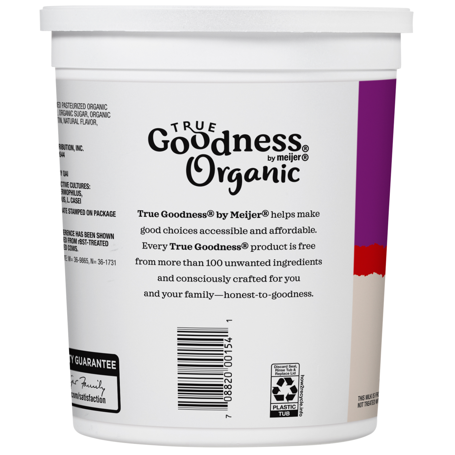 slide 2 of 3, True Goodness Organic Vanilla Whole Milk 32 oz, 32 oz