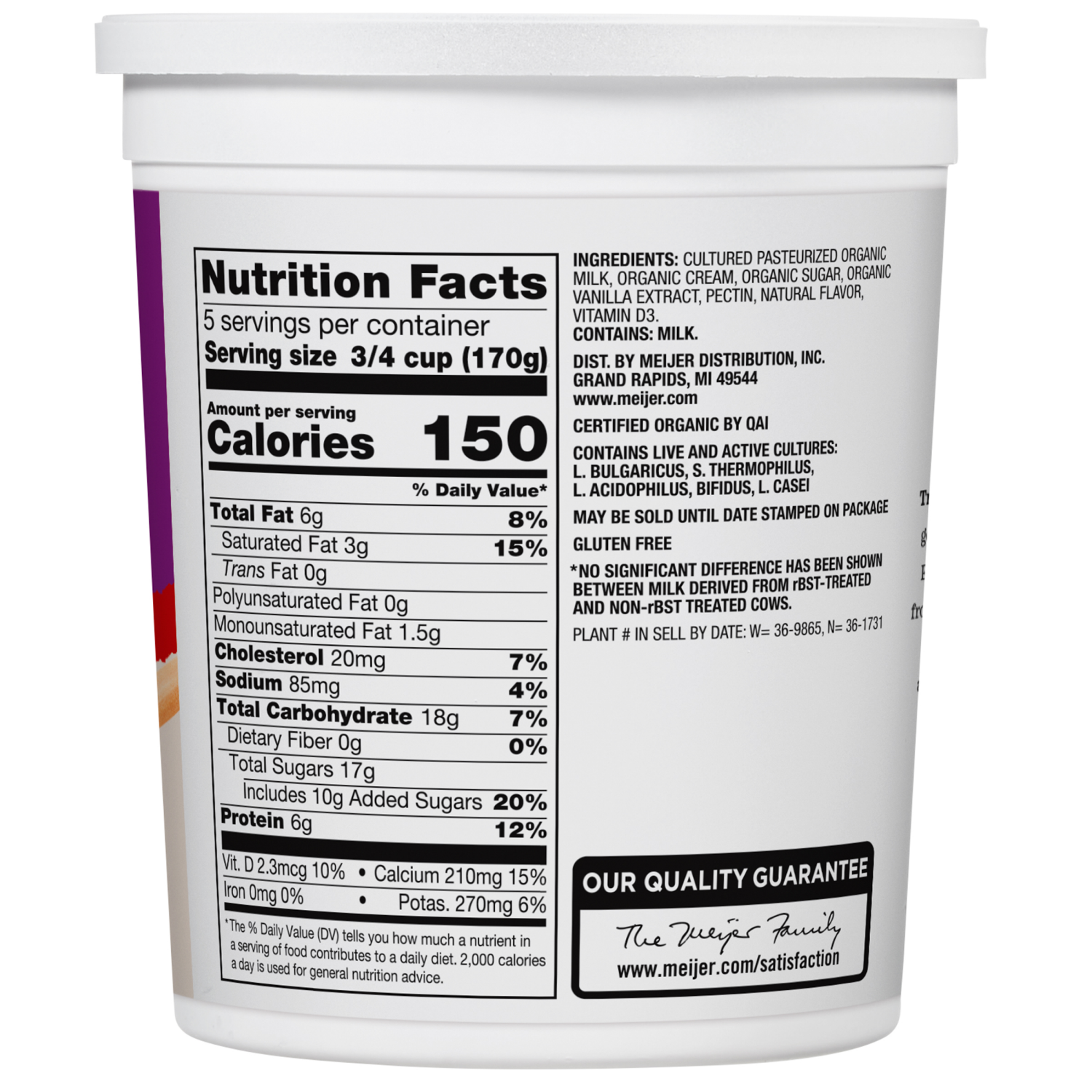 slide 3 of 3, True Goodness Organic Vanilla Whole Milk 32 oz, 32 oz