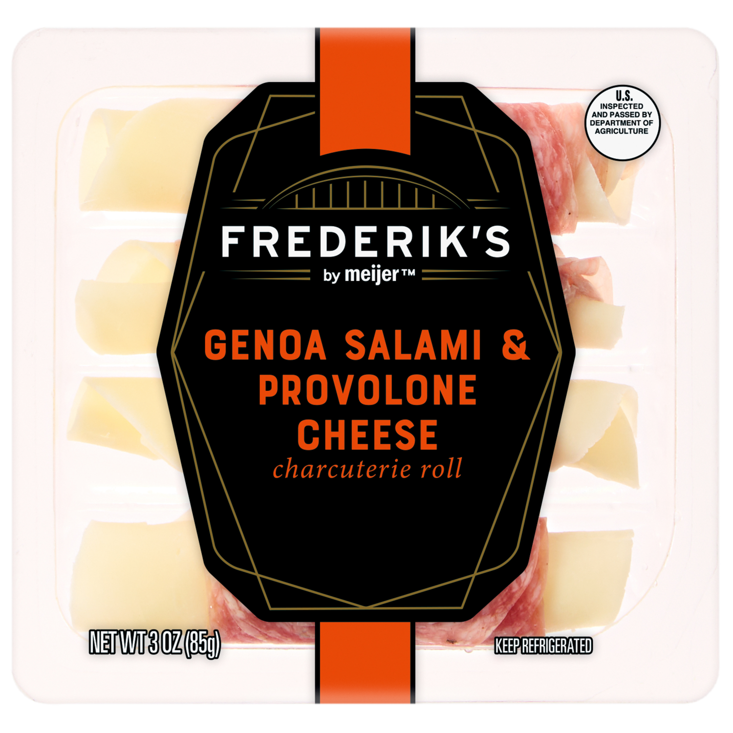 slide 1 of 2, Frederik's By Meijer Frederik's by Meijer Genoa & Provolone Cheese Charcuterie Rolls, 3 oz., 3 oz