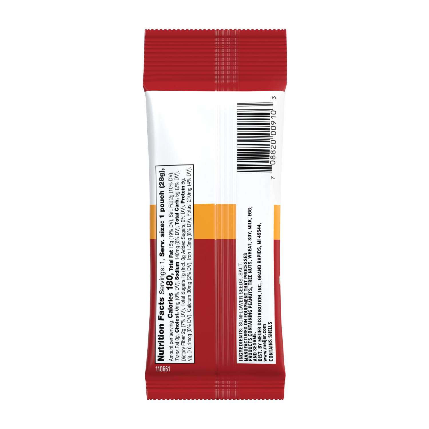 slide 2 of 2, Meijer Single Serve Sunflower Seeds In Shell 1oz, 1 oz