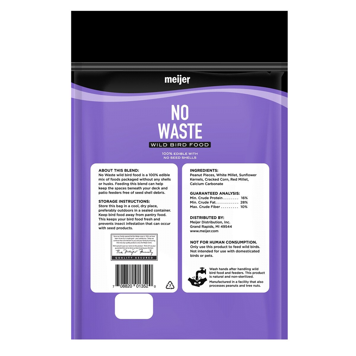 slide 2 of 2, Meijer No Waste Wild Bird Food, 5 lb