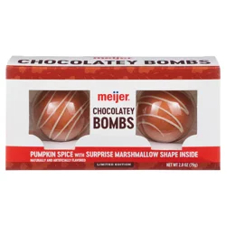 Meijer Pumpkin Spice Chocolatey Bomb, 2 Ct