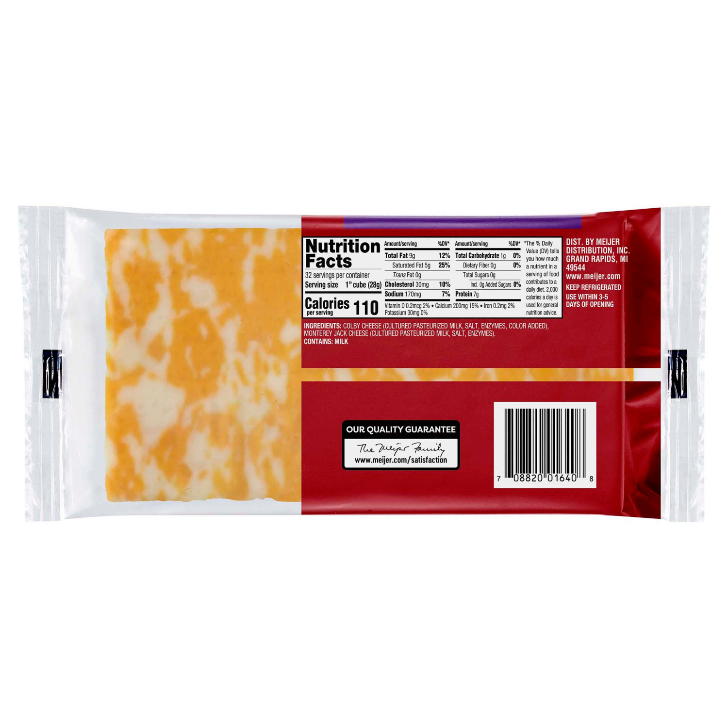 slide 2 of 2, Meijer Colby Jack Chunk Cheese - 32 oz, 32 oz