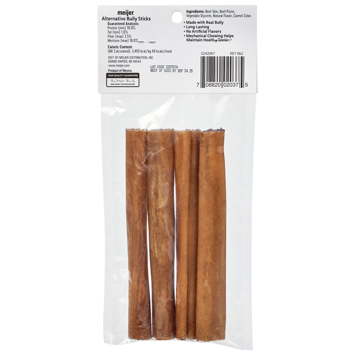 slide 2 of 3, Meijer Bully and Beef Chew 6inch, 4 ct