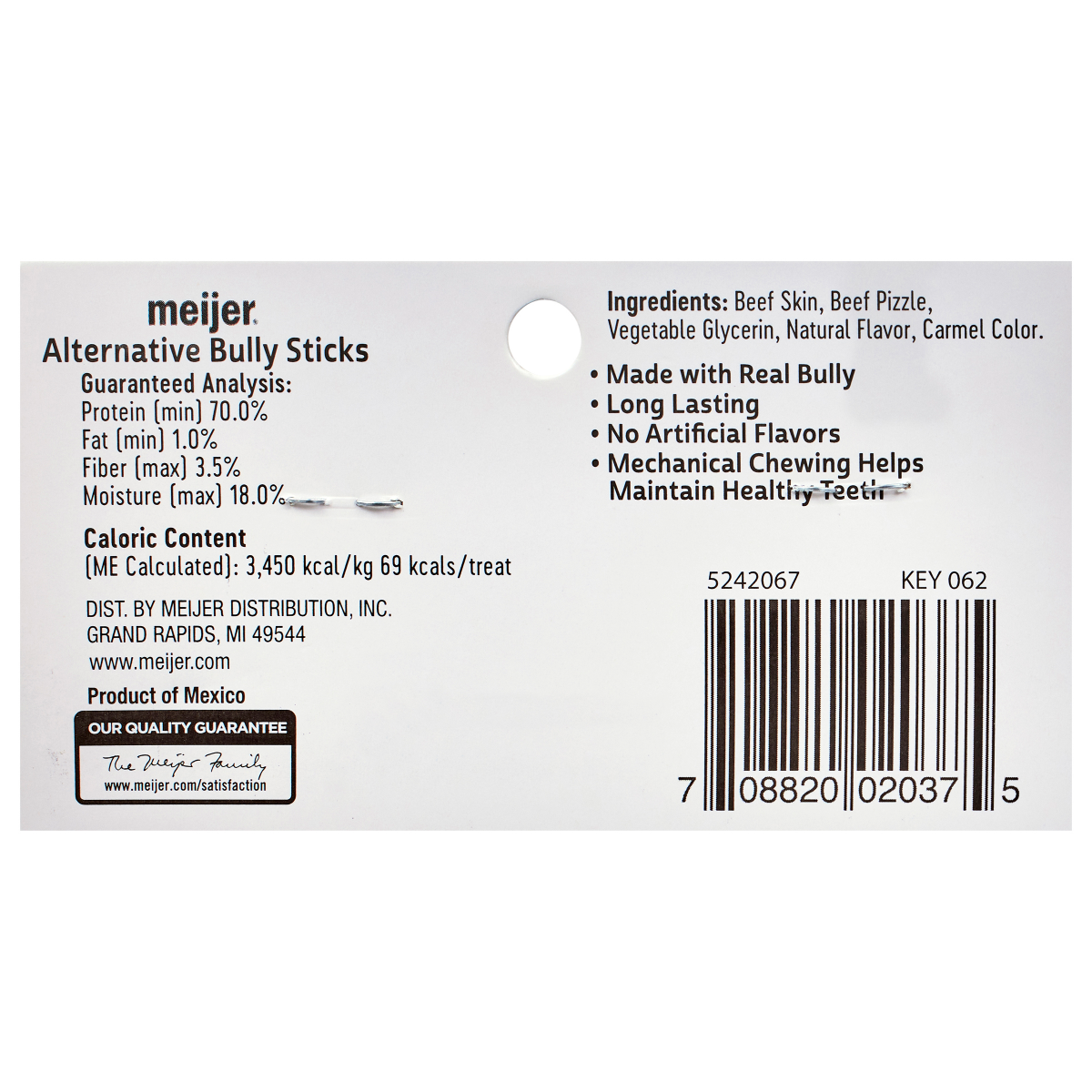 slide 3 of 3, Meijer Bully and Beef Chew 6inch, 4 ct