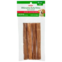 Meijer 6" Beef Bully Sticks Dog Chews, 4 Ct