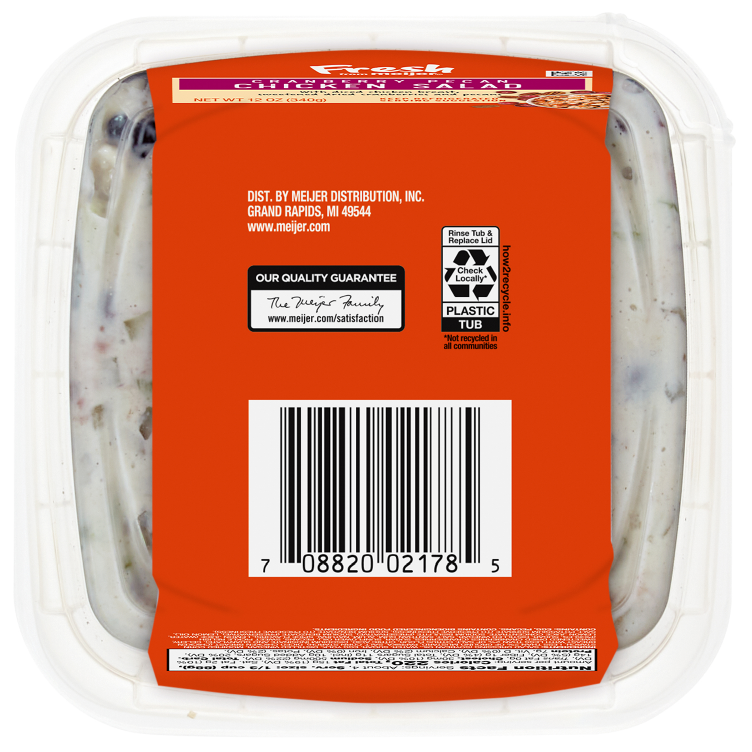 slide 3 of 4, Fresh from Meijer Cranberry Pecan Chicken Salad, 12 oz