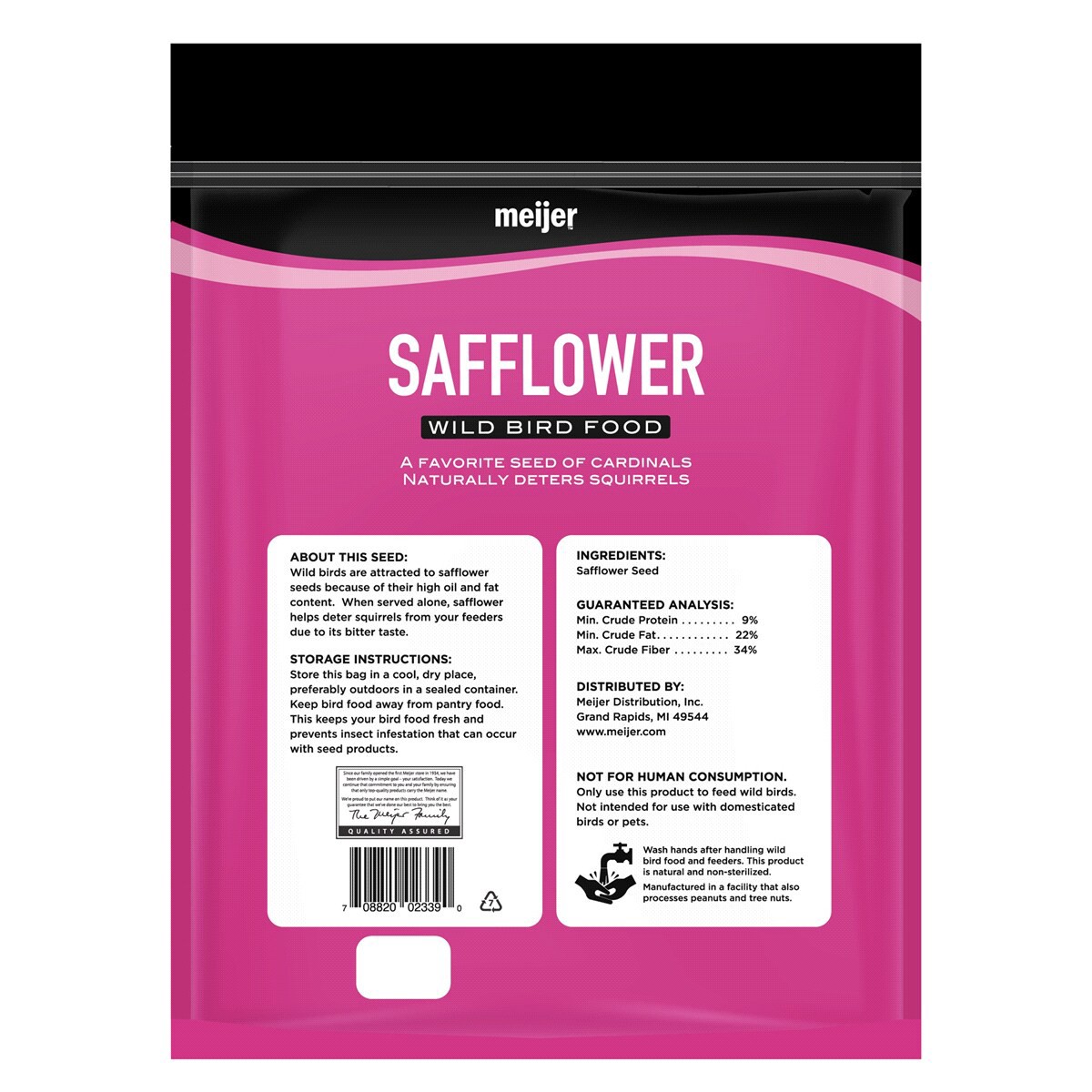 slide 2 of 2, Meijer Safflower Wild Bird Food, 5 lb