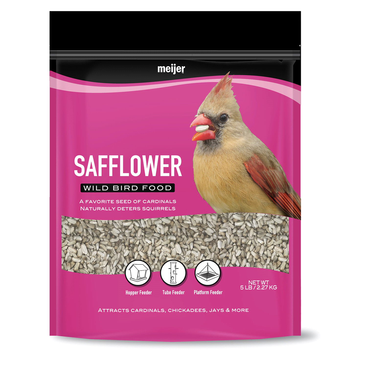 slide 1 of 2, Meijer Safflower Wild Bird Food, 5 lb