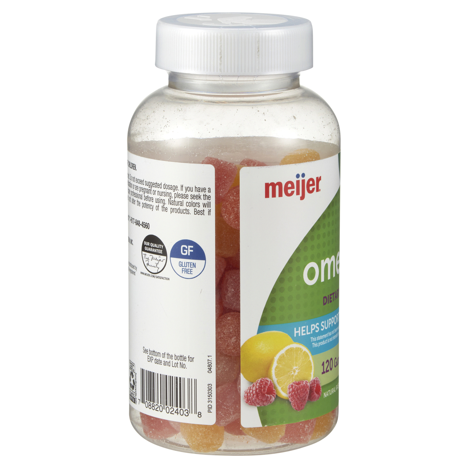 slide 2 of 5, Meijer Gummy Adult Omega 3, 120 ct