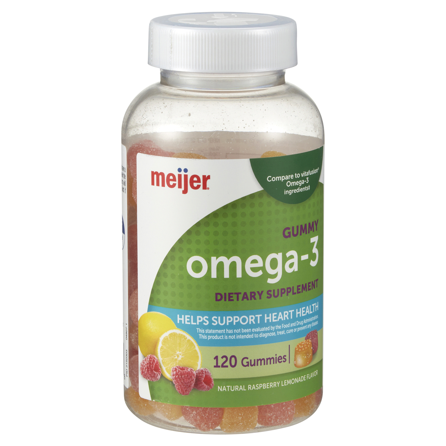slide 4 of 5, Meijer Gummy Adult Omega 3, 120 ct