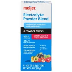 MEIJER ELECTROLYTE STIX PWDR 8CT
