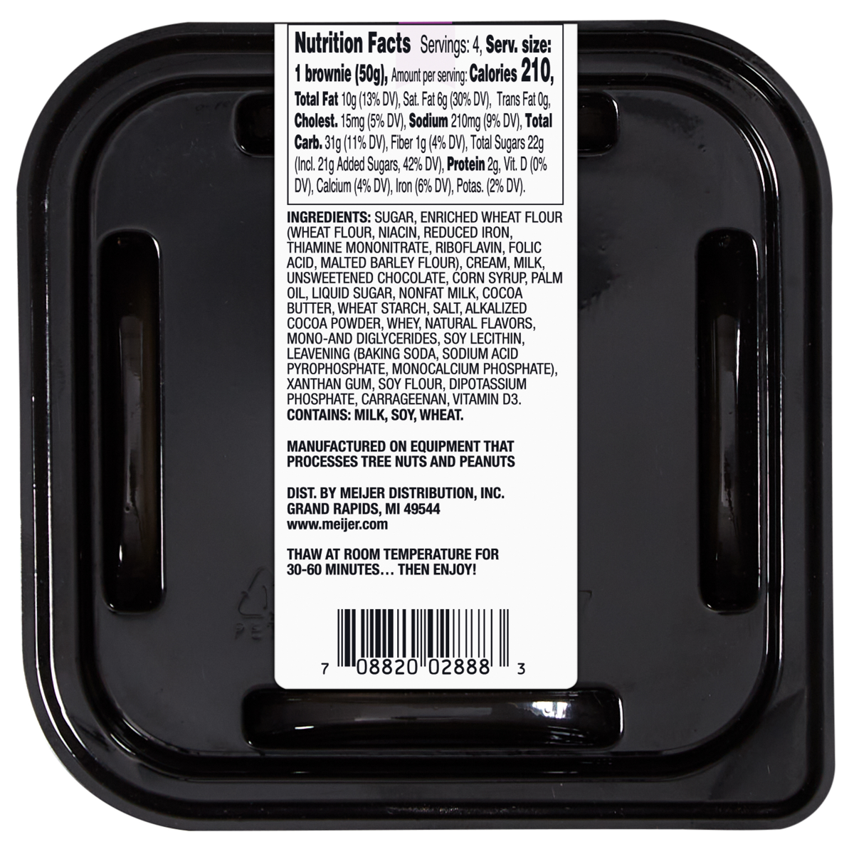 slide 2 of 3, Frederik's by Meijer Limited Edition Triple Chocolate Brownies, 7 oz