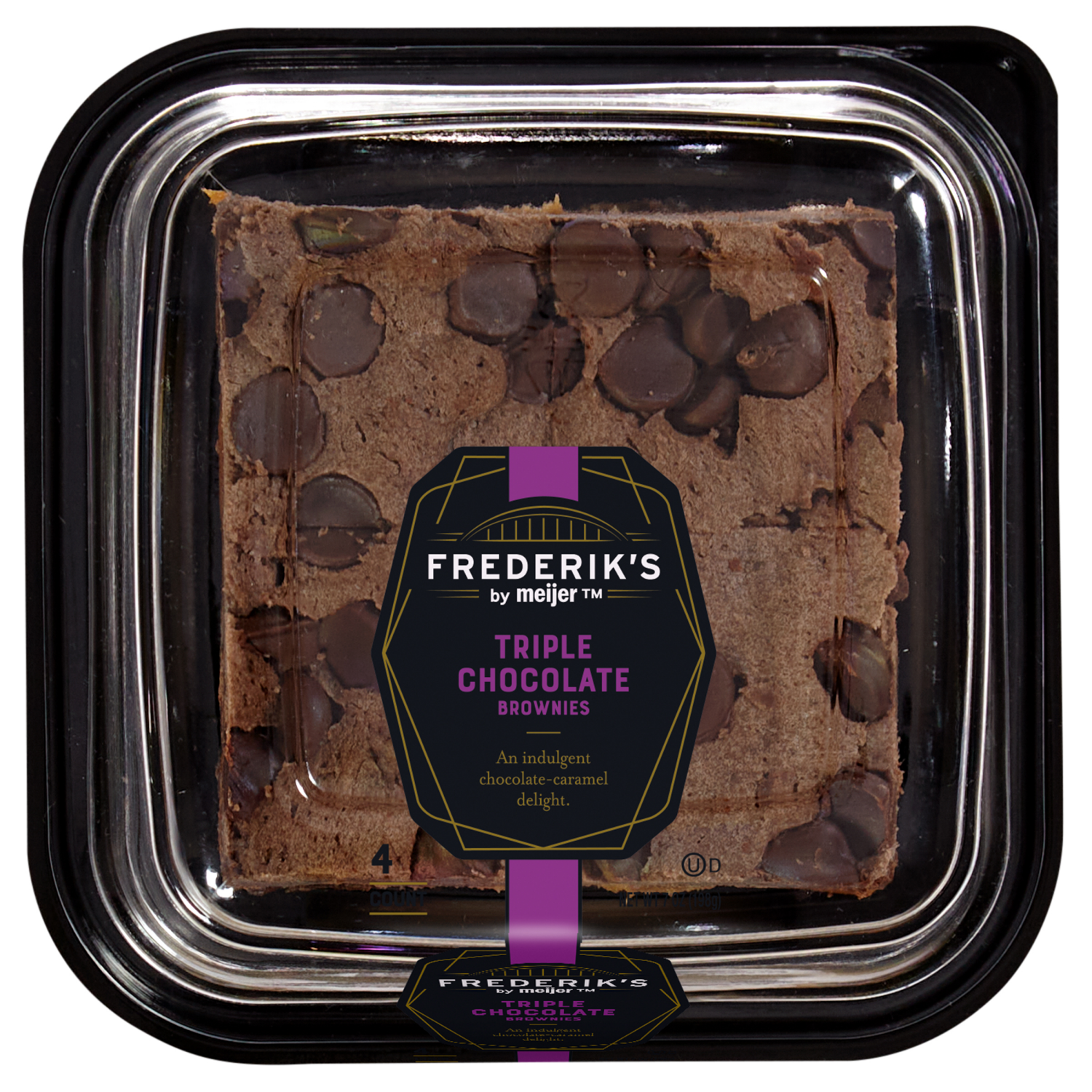 slide 1 of 3, Frederik's by Meijer Limited Edition Triple Chocolate Brownies, 7 oz
