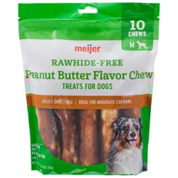 Meijer Rawhide Free Peanut Butter Recipe Chew Medium Roll