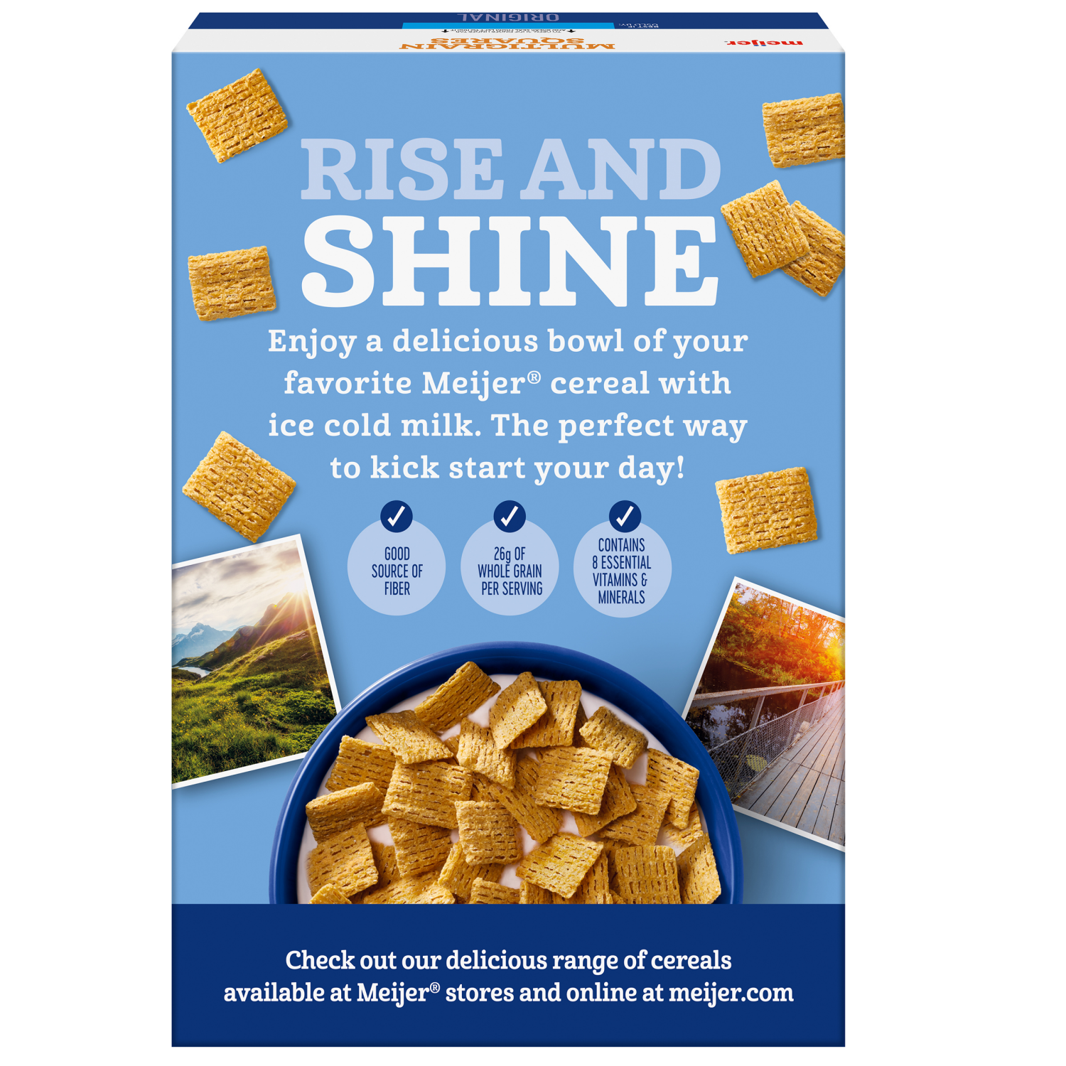 slide 2 of 8, Meijer Multigrain Squares, 18 oz