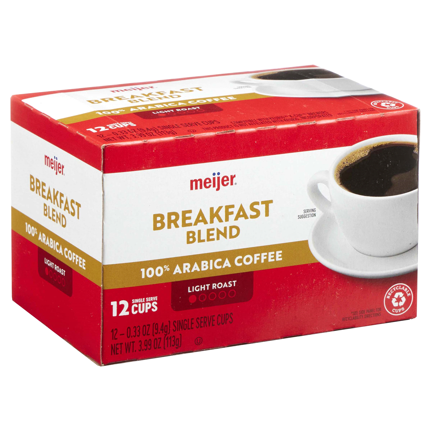 slide 4 of 5, Meijer Breakfast Blend Coffee Pods - 12 ct, 12 ct