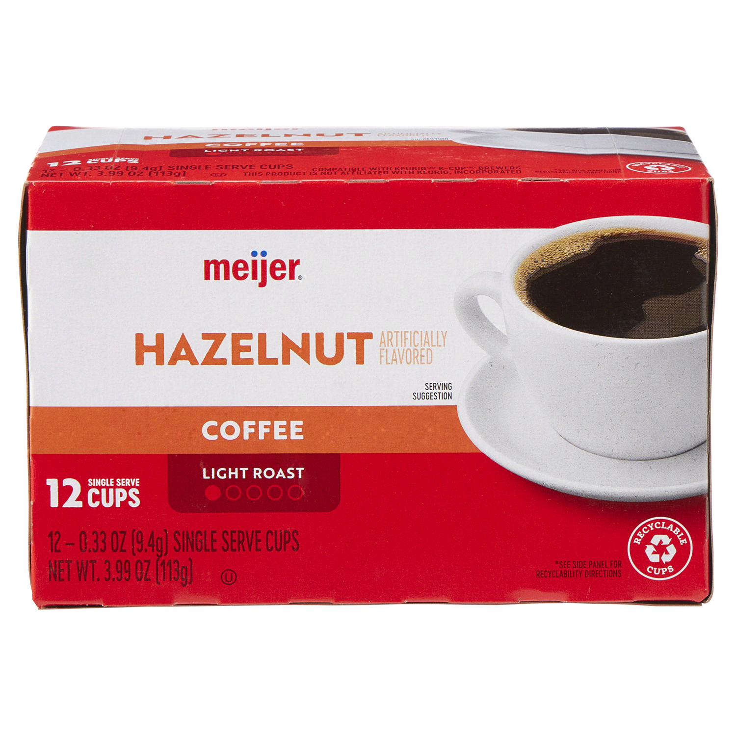 slide 1 of 2, Meijer Hazelnut Coffee Pods - 12 ct, 12 ct