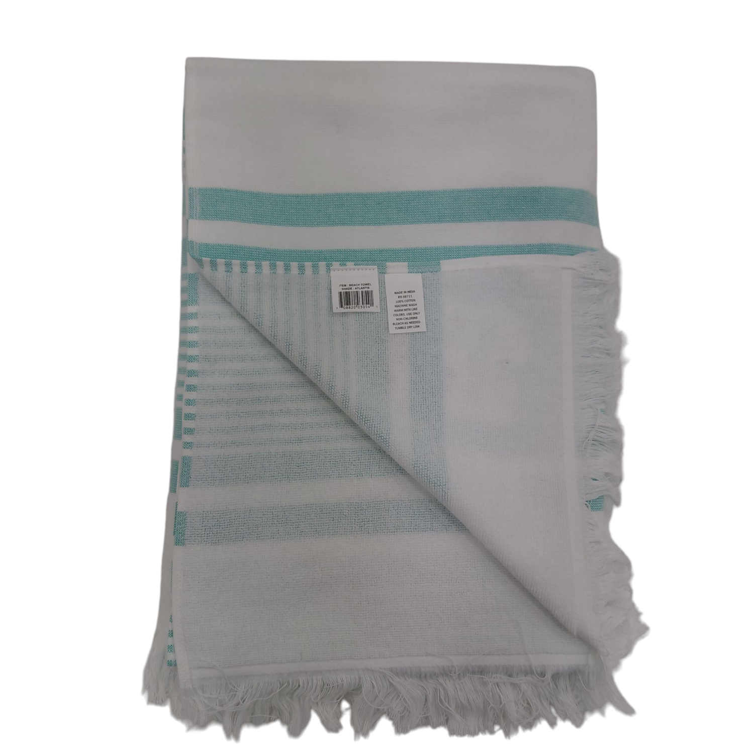 slide 2 of 8, Meijer Corporate Seasonal MCS SAND FRIENDLY TOWEL ISLAND ATLANTIS, 34 x 64 