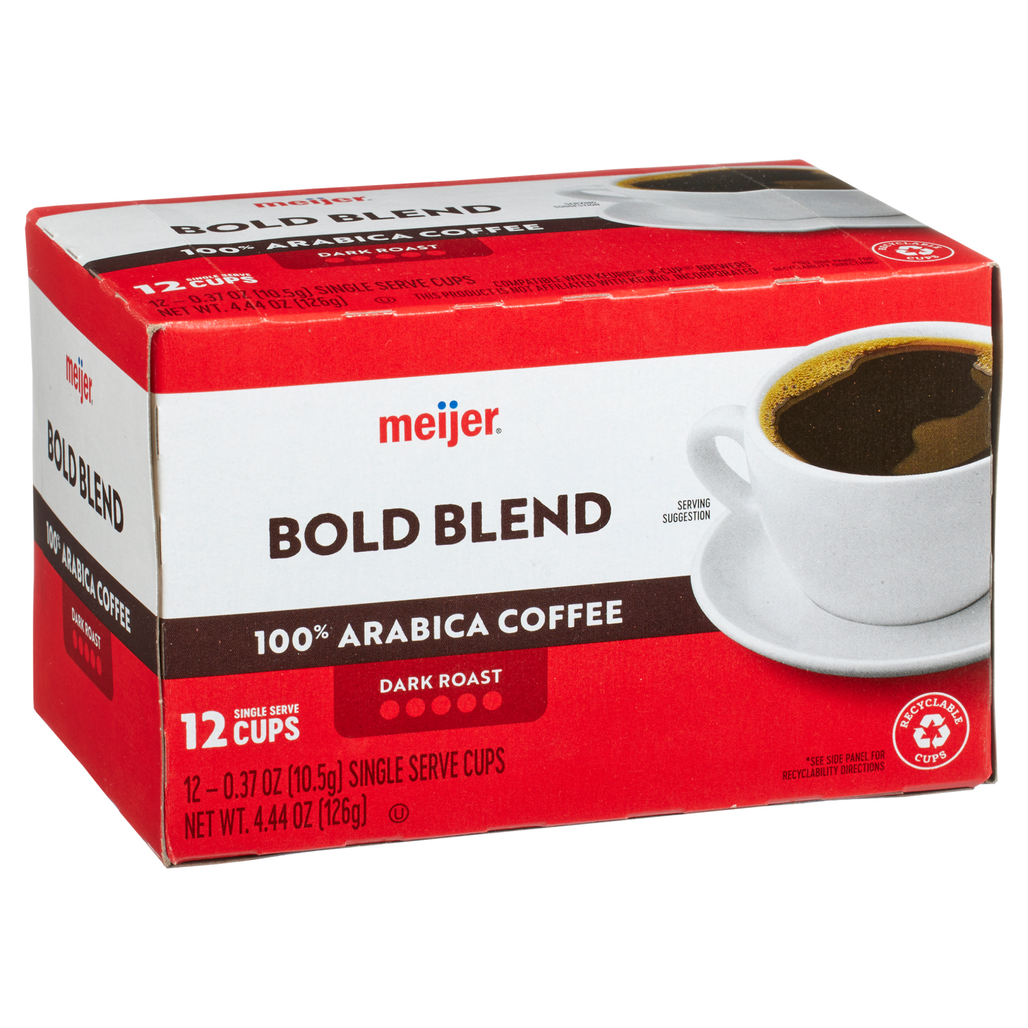 slide 4 of 5, Meijer Bold Blend Arabica Coffee Dark Roast, 12 ct