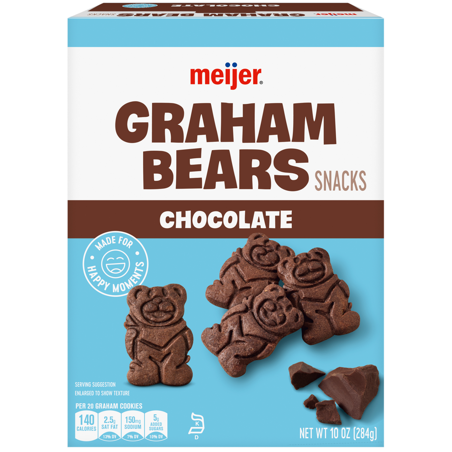 slide 2 of 8, MEIJER GRAHAM BEARS CHOCOLATE 10 OZ, 10 oz