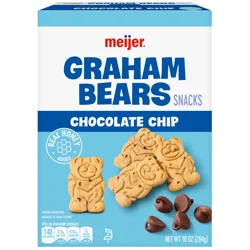 Meijer Graham Bears Snacks, Chocolate Chip, 10 Oz