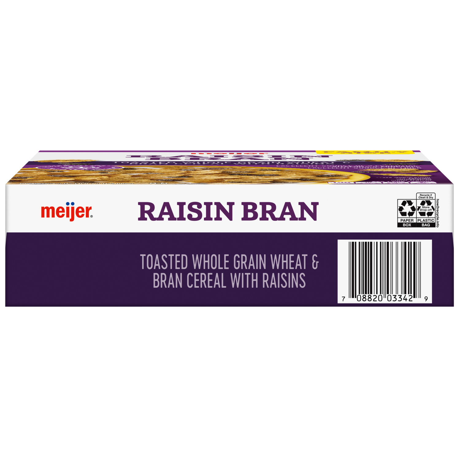 slide 3 of 8, Meijer Raisin Bran, 23.5 oz