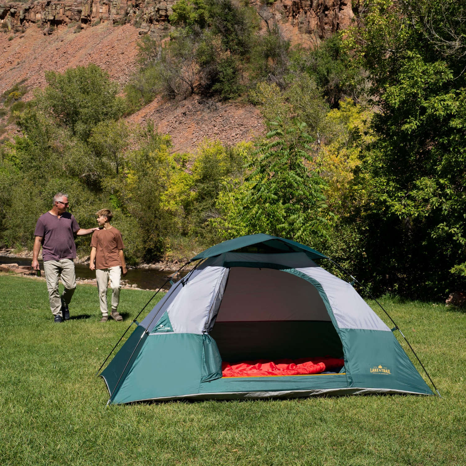 slide 6 of 8, Lake & Trail Highland Pine 2P Dome Tent, 1 ct