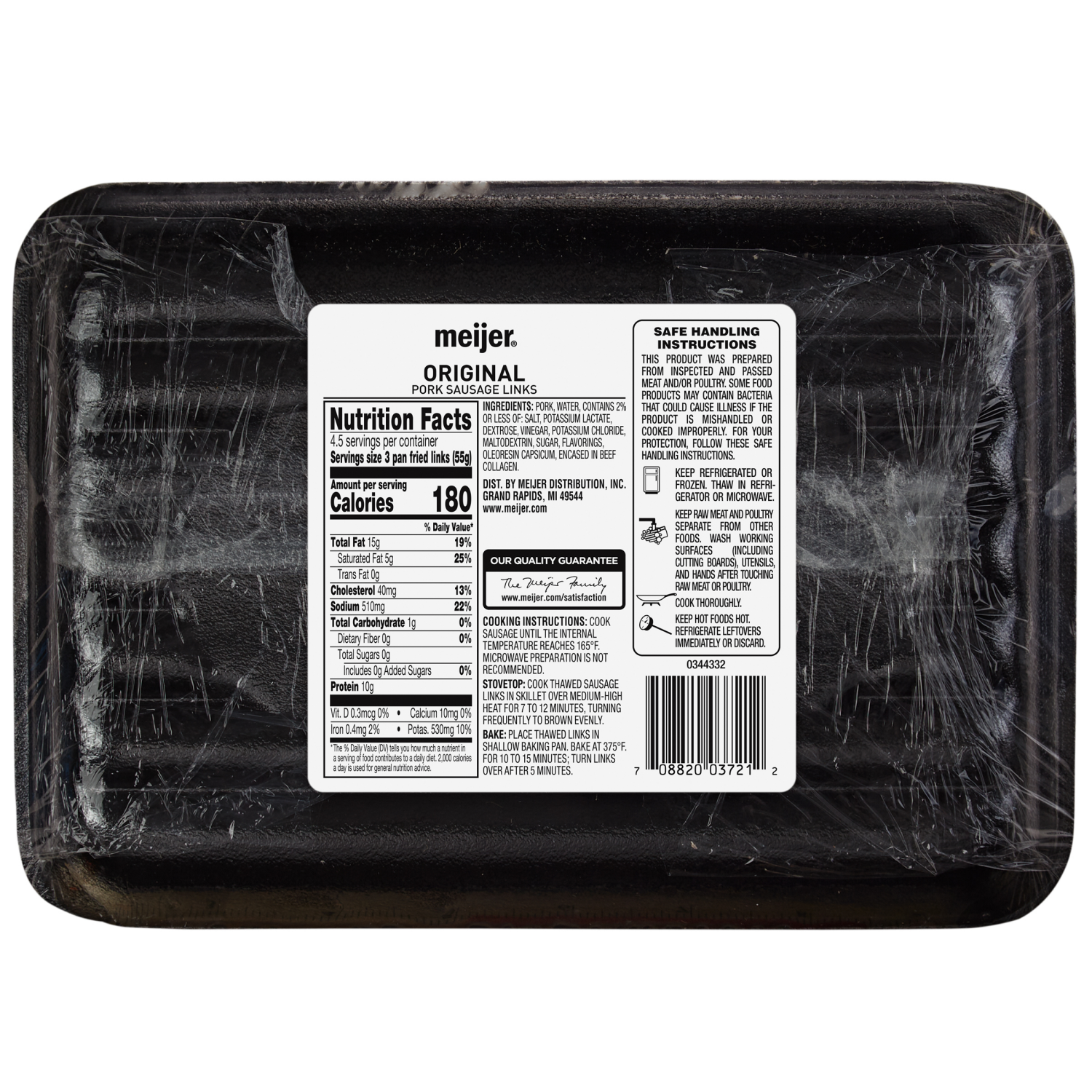 slide 2 of 2, Fresh from Meijer Original Sausage Links, 12 oz, 12 oz