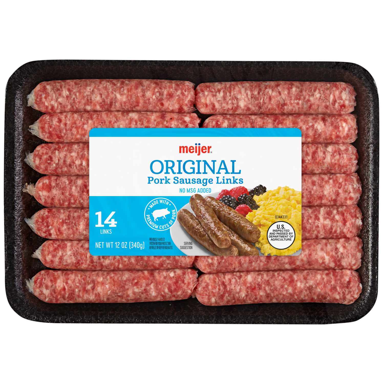 slide 1 of 2, Fresh from Meijer Original Sausage Links, 12 oz, 12 oz