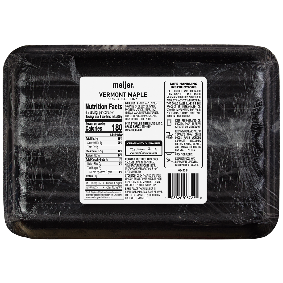 slide 2 of 2, Fresh from Meijer Maple Sausage Links, 12 oz, 12 oz