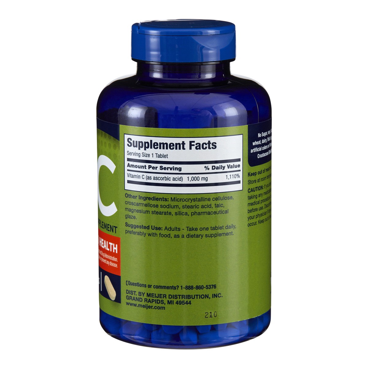 slide 3 of 3, MEIJER WELLNESS Meijer Vitamin C Tablets, 250 ct; 1000 mg