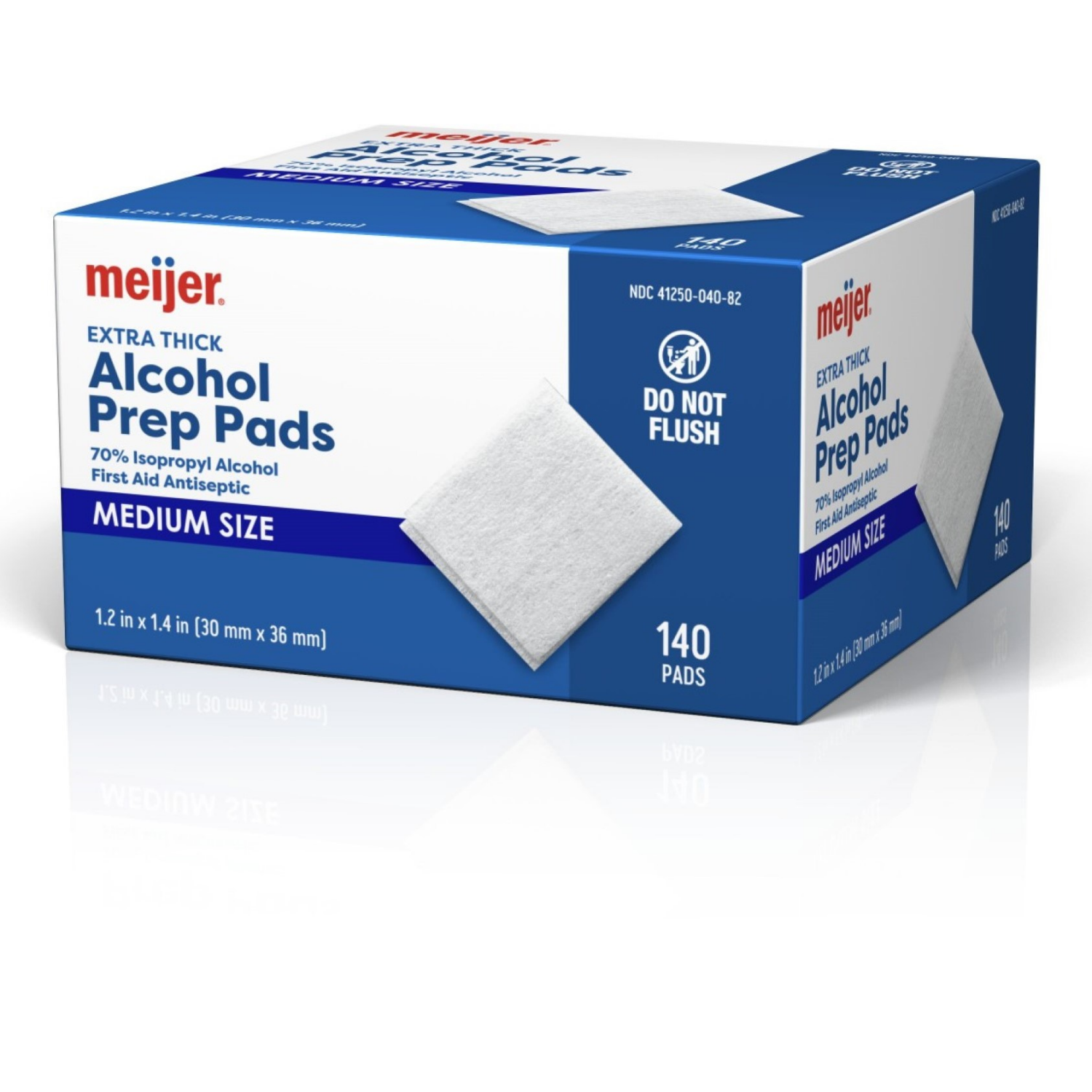 slide 2 of 4, Meijer Extra-Thick Sterile Alcohol Prep Pads, 140 ct