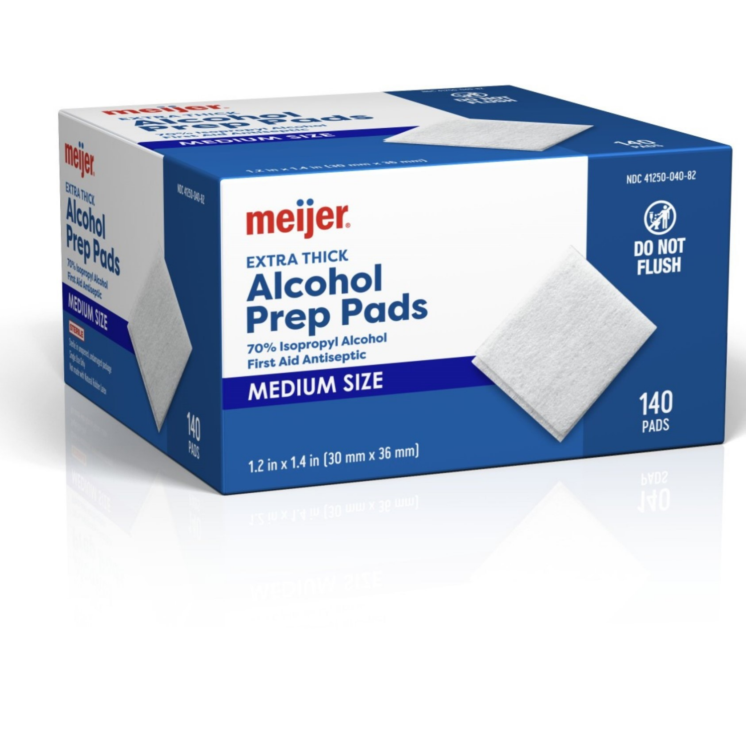 slide 3 of 4, Meijer Extra-Thick Sterile Alcohol Prep Pads, 140 ct