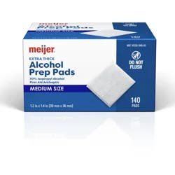 Meijer Extra-Thick Sterile Alcohol Prep Pads
